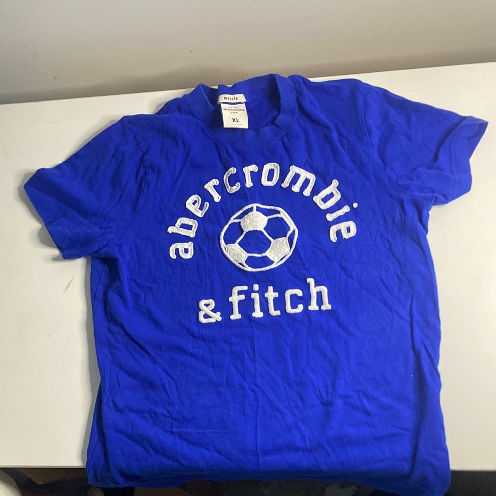 Abercrombie & Fitch Kids Blue Soccer Graphic Tee